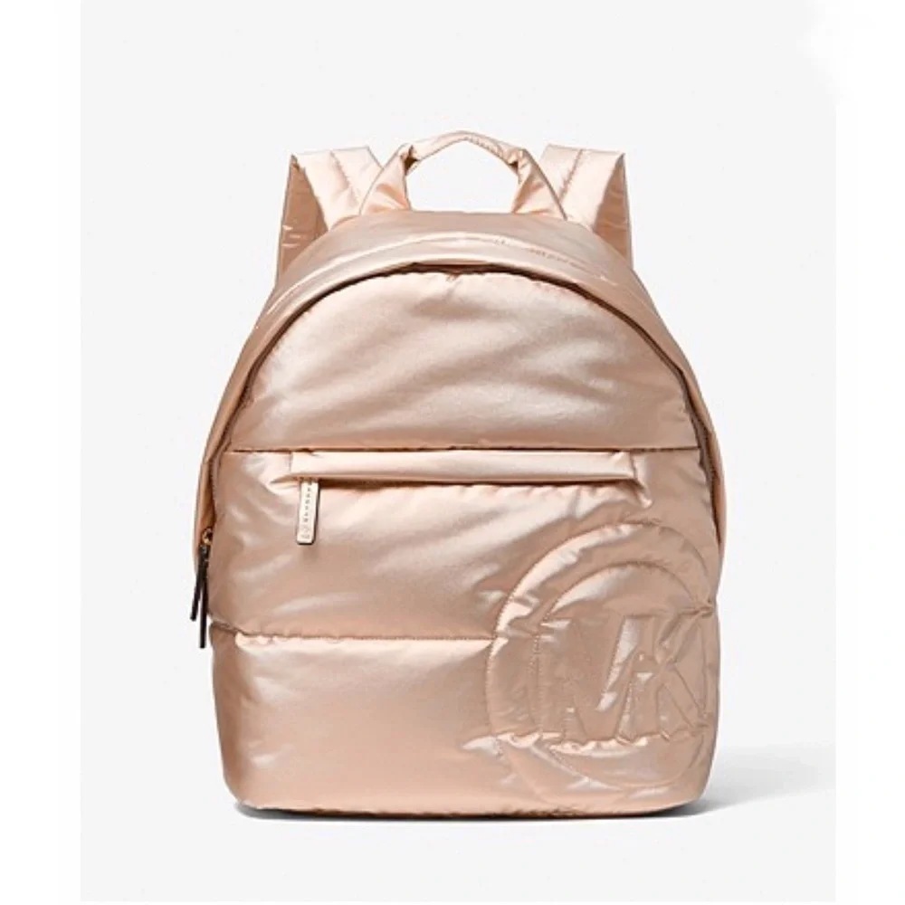 Michael Kors Rae Medium Quilted Golden Backpack
